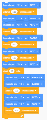 Accensione alternata di due LED ed il ciclo for html a89d41fd213e3c6f